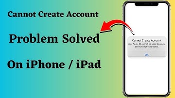 Cannot Create Account your Apple ID cannot be used to create Accounts for other Apps