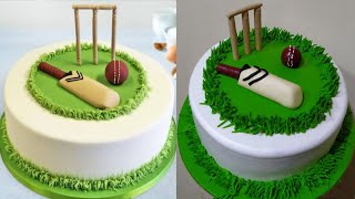 Cricket Theme Cake | Cricket Ground Cake Cricket Theme Cake | Cricket Ground Cake