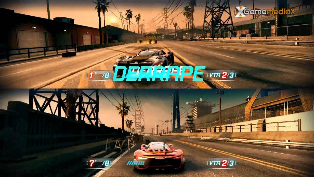 Split Second (PC) - Carrera 2 jugadores (Splitscreen) - Gamemediax - YouTube