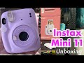 Purple Instax mini 11 unboxing