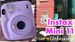 Purple Instax mini 11 unboxing