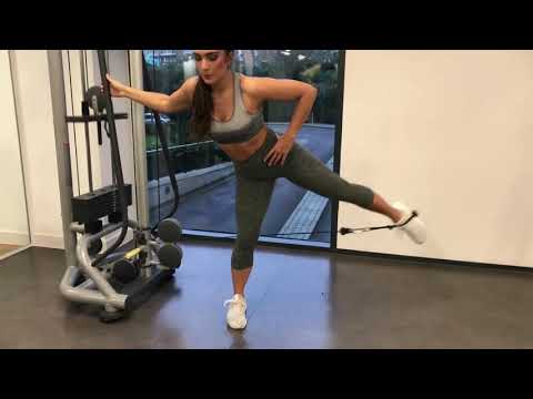 CABLE LATERAL KICK BACK
