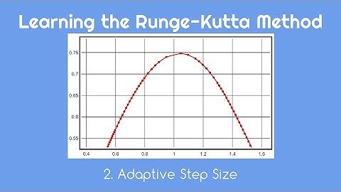 Learning the Runge-Kutta Method 2. Adaptive Step Size