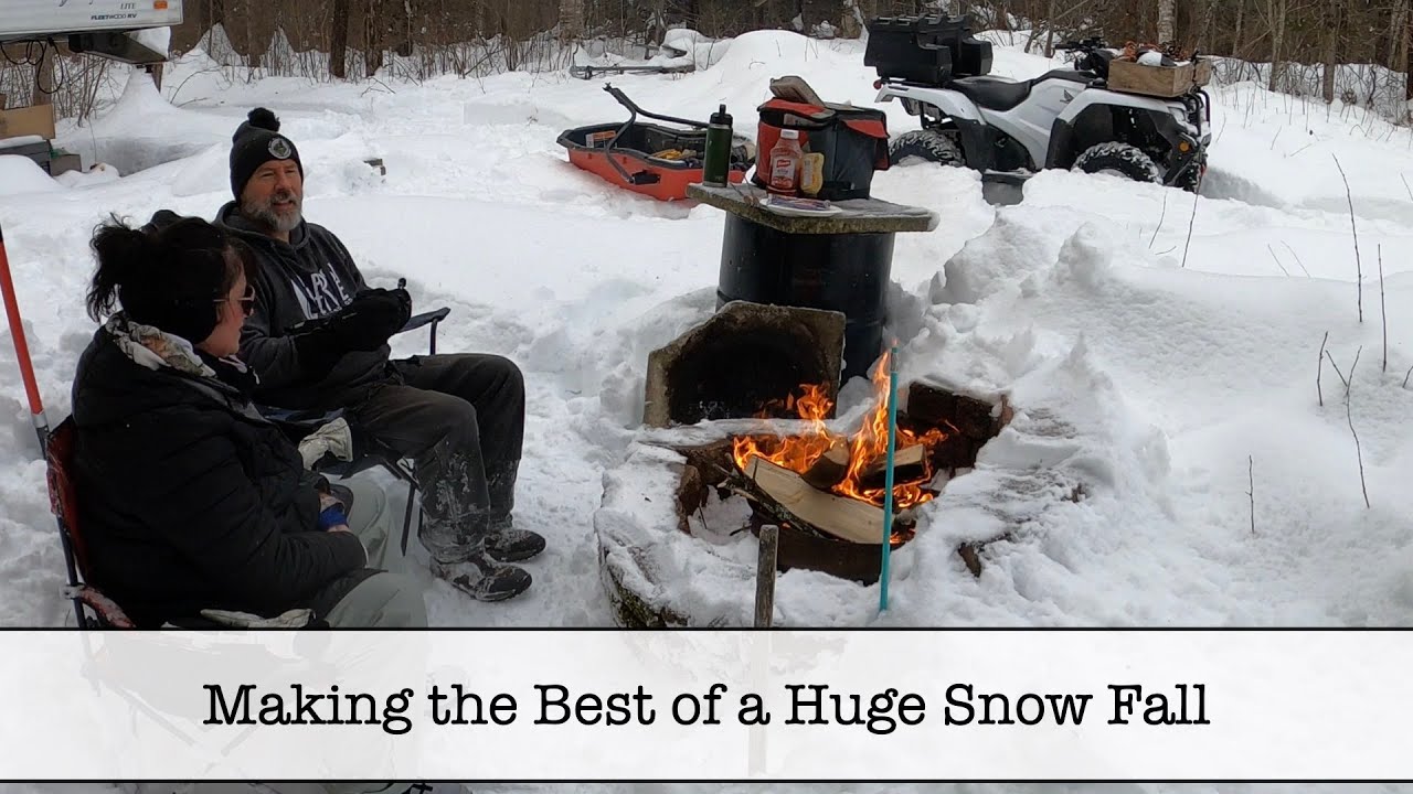 Digging out after 20" of Snow - Shop on Hold - YouTube