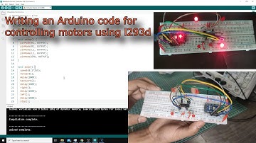 How to write An Arduino code for controlling motors using l293d | Arduino Basics