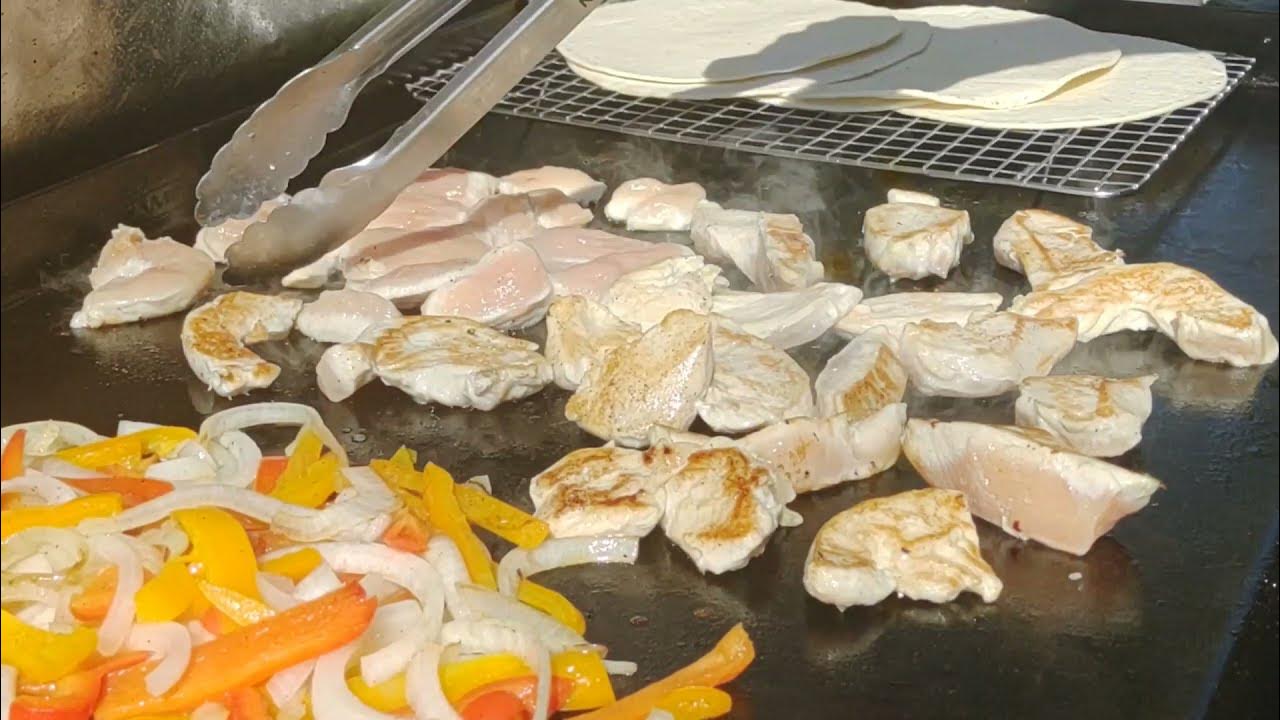 How to Make Chicken Fajitas on a Griddle (Camp Chef Flat Top Grill