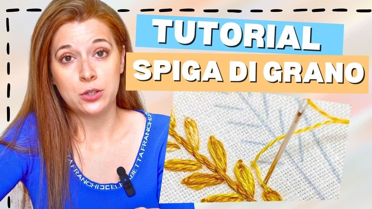 Impara il Punto Spiga di Grano: Tecnica di Ricamo Decorativo per Progetti Creativi #ricamo