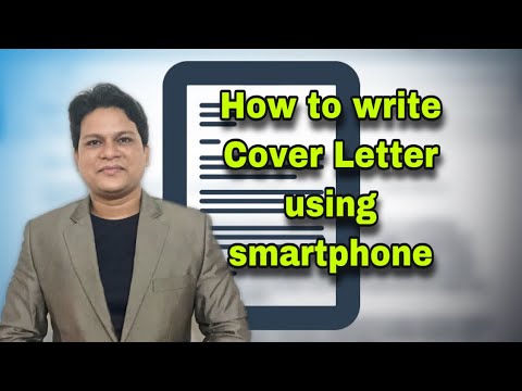 how to do a cover letter on iphone