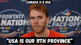 Connor McDavid Post Game Interview - 4 Nations Championship Final - Canada 3-2 USA