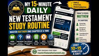 My 15-Minute Daily New Testament Study Routine | Master Matthew One Chapter at a Time