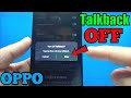 How to Turn OFF Talkback on OPPO A16 || OPPO Setting