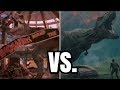 ROAR Jurassic World 2 vs Jurassic Park | SIDE BY SIDE