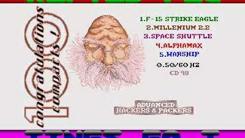 automation cd 98 menu for Atari ST