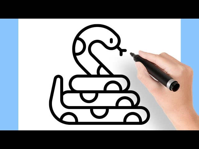 Como Desenhar Uma Cobra Passo A Passo 🐍 Desenhar Cobra Fácil 