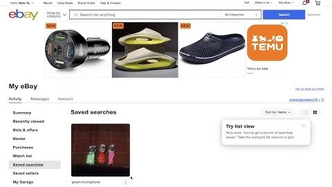 How To Save A Search on Ebay