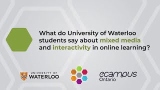 What students say about mixed media and interactivity in online learning