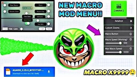 2.25.3 NEW SPEED MACRO AND ZOOM MOD MENU!! 🤤😱 AGARİO NEW MACRO MOD TUTORİAL! *İOS FOR ANDROİD*