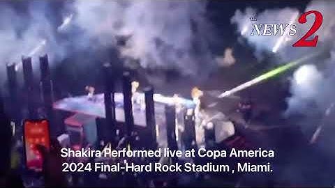 Shakira Performed live at Copa America 2024 Final Between Argentina and Colombia.