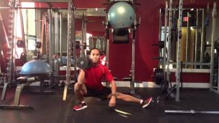 Single DB Cossack Squat (same side)