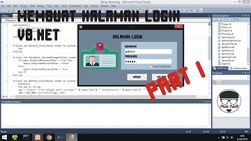 MEMBUAT HALAMAN LOGIN DENGAN VB.NET || PART 1.