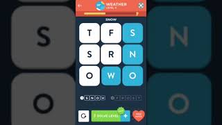 WordBrain 2 weather 1-5 ( Word Trainee )