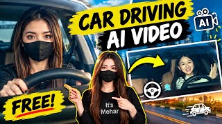 Create AI Car Driving Videos FREE!  || Full tutorial step by step 