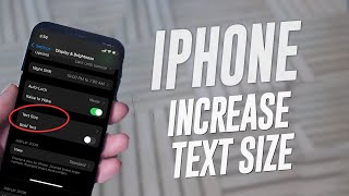 How to increase the text size on the iPhone | iPhone 13 tutorial