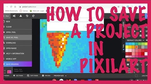 How to Save a Project in Pixilart | Digital Art Media