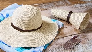How do you pack a sun hat?
