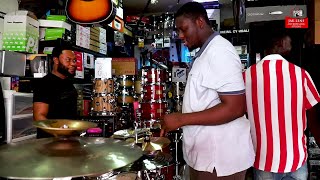 Only Original Instruments Are Sold In This Shop. CHECK IT OUT.(Precision Music Shop @ Adum KUMASI)