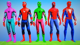 Epic 563 GTA 5 Ragdoll Battle - Spider-Man vs Minions & Hulk #HADI4T5GAMING