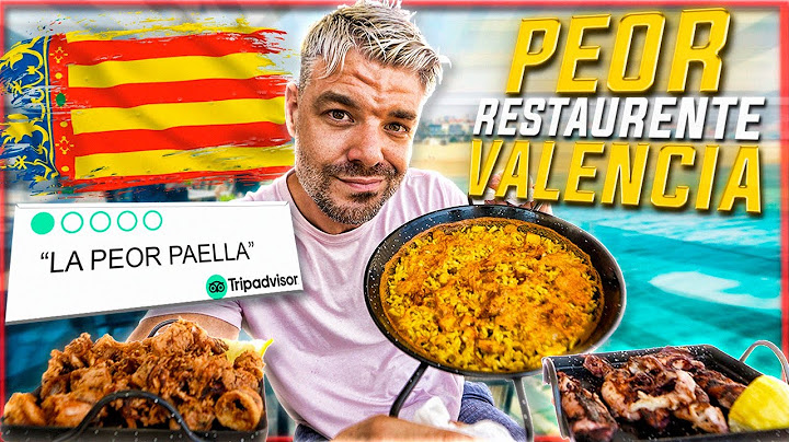 EL PEOR RESTAURANTE A PIE DE PLAYA de VALENCIA según TRIPADVISOR ¿COMIDA CONGELADA PARA TURISTAS?