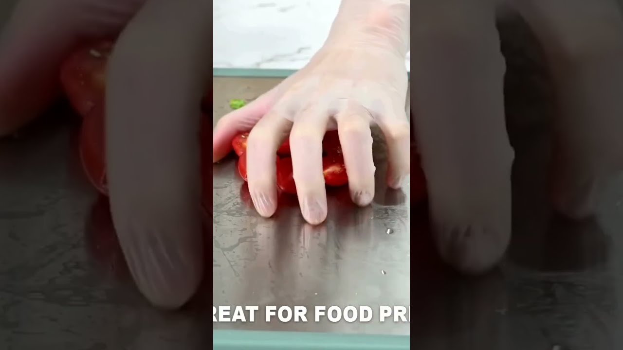 Disposable Gloves | Food Safe, Latex-Free, Powder-Free Clear Plastic Gloves for Cooking & Cleaning