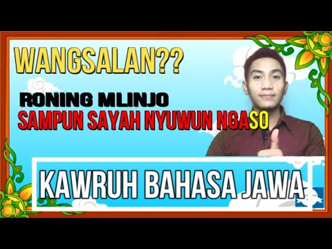 BAHASA JAWA || WANGSALAN JAWA