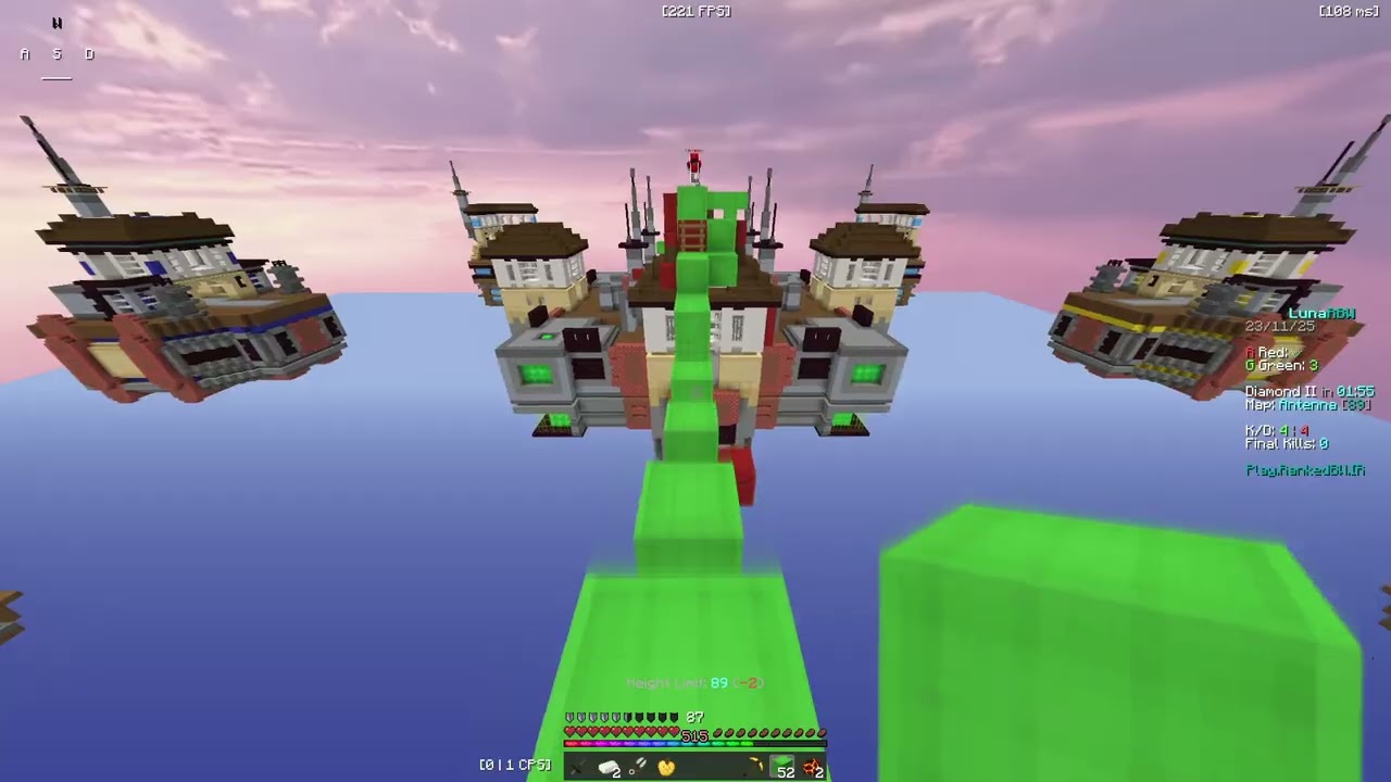 INSANE DEWIER 3V1 RANKED BEDWARS CLUTCH MUST WATCH (IAM DEWIER OF LUNA RBW)