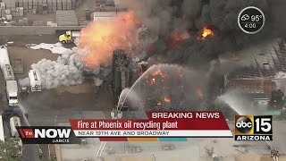 Thousands upon of gallons used motor oil erupted into flames causing
30 explosions. ◂ abc15 is your destination for arizona breaking
news, weath...