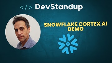 DevStandup #13 - Snowflake Cortex AI Demo: Building RAG Applications with DataAgents.