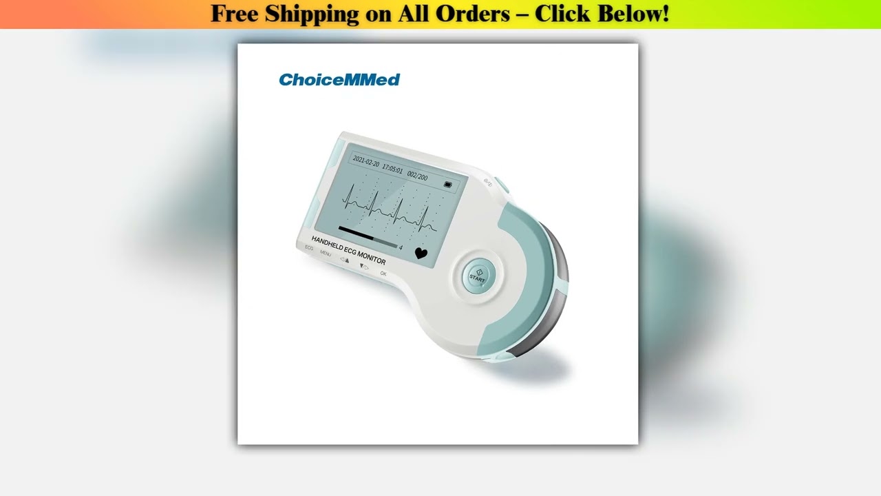 ChoiceMMed Handheld ECG Monitor EKG Real-time Monitoring Of Heart Rate Holter Continuous