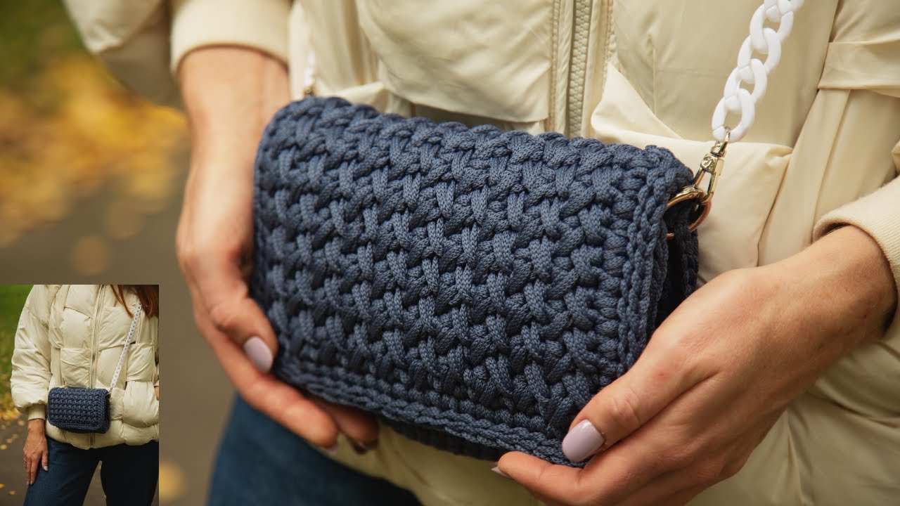 Самая милая сумочка крючком! Сrochet crossbody bag!