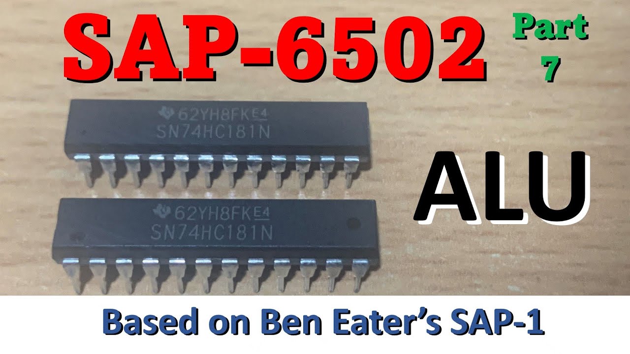 How to build a 6502 TTL-CPU: Part 7 Arithmetic Logic Unit - YouTube