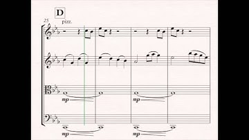 Underworld (String Quartet) Score Video | Written by Matt Burridge | Midi Sibelius Instruments