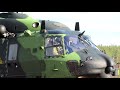 NH90 Finnish Army Helicopters leaving    Immola