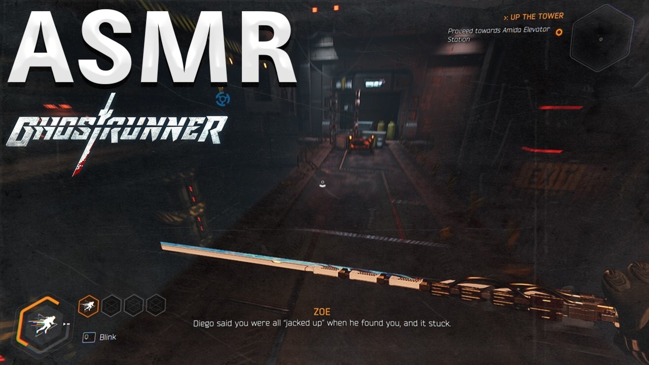 ASMR playing Ghostrunner | Keyboard sounds & Whispering