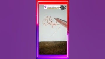 stylish name | Priyal | sk cursive art | how to make a stylish name | stylish signature