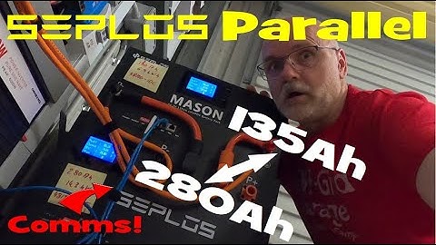 280Ah and 135Ah batteries with different BMS in parallel. See what happens when discharging...