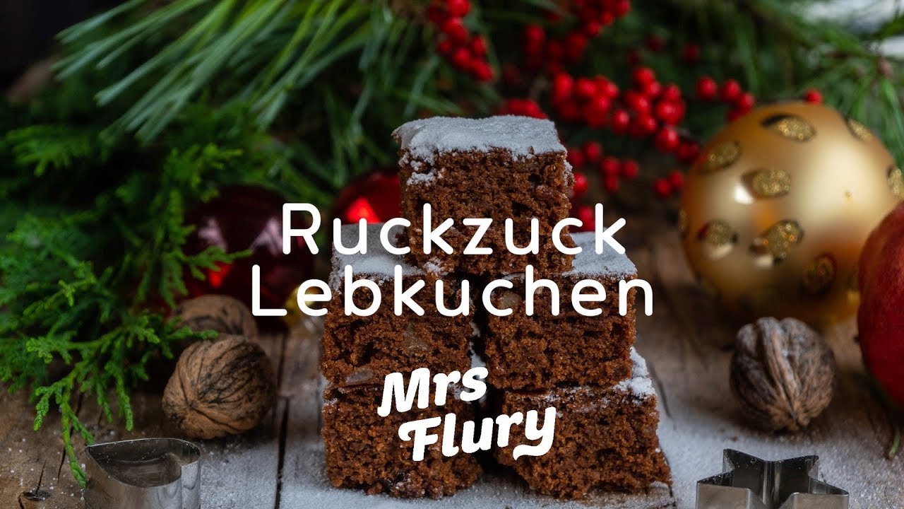 Ruckzuck Lebkuchen vom Blech / Saftiger Lebkuchen vegan