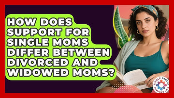 How Does Support for Single Moms Differ Between Divorced and Widowed Moms?