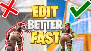 How to INSTANTLY EDIT FASTER in Fortnite!