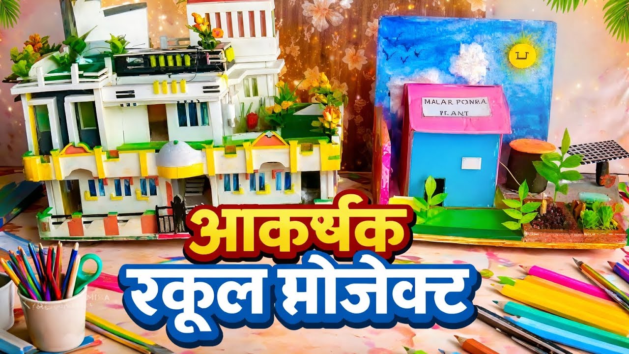 आकर्षक स्कूल मॉडल 🏫 | Easy & Creative School Project | Best Craft Idea