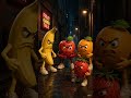 🍌 Angry Banana vs Tomato Gang 😂🔥 | Funny Cartoon Short #shorts#shorts #funny #cartoon #banana